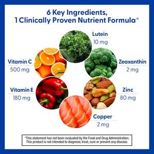 PreserVision <span class=keywords><strong>AREDS</strong></span> <span class=keywords><strong>2</strong></span> Vitaminas Oculares Recomendadas por Médicos Luteína Vitamina C Zinco Cobre 120 Cápsulas Macias para Adultos e Adolescentes - Product Image 2