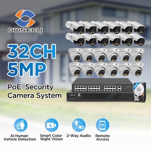Système de caméra de sécurité CCTV IP PoE 32 canaux 8 To 24x 5MP 4K couleur intégrale audio bidirectionnel détection de ligne croisée IA étanche - Product Image 2