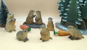 Artisanat en bois 3D, marmotte répulsive, décoration en bois sculpté à <span class=keywords><strong>la</strong></span> main - Product Image 4