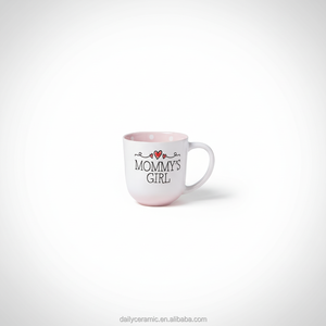 <span class=keywords><strong>Taza</strong></span> de Café de Cerámica Personalizada con Estampado de Mamá <span class=keywords><strong>e</strong></span> <span class=keywords><strong>Hija</strong></span>, con Asa, Interior con Diseño de Lunares Rosas, <span class=keywords><strong>Taza</strong></span> de Gres para Regalos - Product Image 1