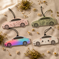 Désodorisant de voiture en papier découpé sur mesure, forme personnalisée, imprimé OEM, carte parfumée suspendue, vente en gros, cadeau parfumé personnalisé