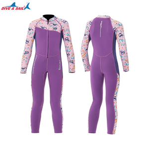 도매 새로운 2.5MM 어린이 원피스 수영복 수영복 키즈 따뜻한 다이빙 젖은 정장 네오프렌 소녀 서핑 스노클링 잠수복 - Product Image 6