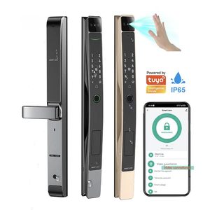 Serrure intelligente de sécurité extérieure pour porte d'entrée avec caméra numérique et alliage d'aluminium Tuya Smart Lock - Product Image 2