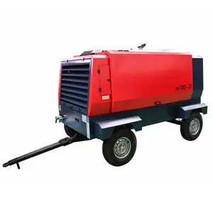 KG400-13 venda quente na Tanzânia máquina de compressor de ar de parafuso com motor diesel portátil de 110KW