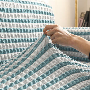Dayanıklı mobilya koruyucu l şekli kanepe Slipcover donatılmış kanepe kılıfı evrensel gerdirilebilir kanepe kılıfı etek ile - Product Image 4
