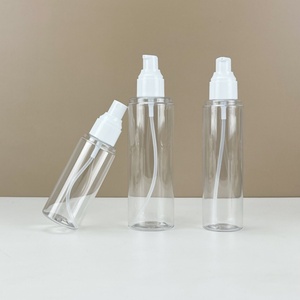 <b>Empty</b> Round Cosmetic Sunscreen Spray <b>Bottle</b> with White Spray Cap 100ml 120ml 150ml 200ml Wholesale Skincare PET <b>Plastic</b> <b>Bottle</b> - Product Image 3