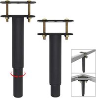 Pied de support central réglable en hauteur pour cadre de lit, pied de support robuste pour sommier central, pieds de meuble pour cadre de lit