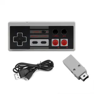 وحدة تحكم لاسلكية غمبد لعبة Joypad 2.4G جهاز التحكم في عصا التحكم لنينتندو NES البسيطة الكلاسيكية طبعة