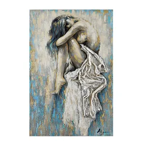 Naakt Vrouw Olieverf Canvas Wall Art