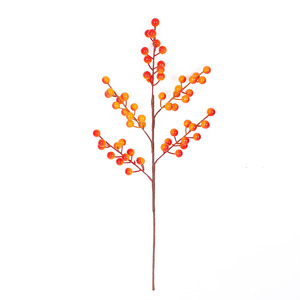 ผลไม้จำลองสีแดงไล่เฉดแบบเบอร์รี่ ดอกไม้ประดิษฐ์สำหรับตกแต่งตรุษจีน - Product Image 5
