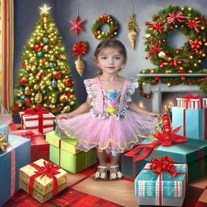 ชุดตัวตลกสำหรับเด็กของขวัญวันฮาโลวีนสำหรับเด็กผู้หญิงชุดปาร์ตี้เทศกาลสำหรับเด็ก - Product Image 2