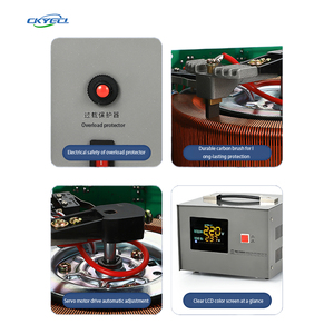 SVC-1500VA TND-1.5KVA <span class=keywords><strong>2KVA</strong></span> 140V-250V duy nhất giai đoạn <span class=keywords><strong>AC</strong></span> tĩnh đồng tự động điều chỉnh điện áp ổn định AVR 220V 110V tường - Product Image 5