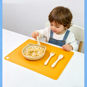 Tapis de table en silicone pour bébé et enfant, résistant à la chaleur, lavable, pour la cuisine, 40*30 cm, fabricant OEM, imperméable - Product Image 2