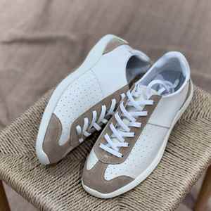 Nouvelles Chaussures Homme Rétro Polyvalentes pour le Bureau et la Carrière, Légères, Antidérapantes, à Lacets, en Cuir Véritable Patchwork, Confortables et Respirantes, Printemps/Été - Product Image 1