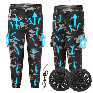 निर्माण श्रमिकों और वेल्डरों के लिए हल्के इनोवेटिव कूलिंग फैन पैंट - सांस लेने योग्य और वातानुकूलित कूलिंग वेस्ट - Product Image 1