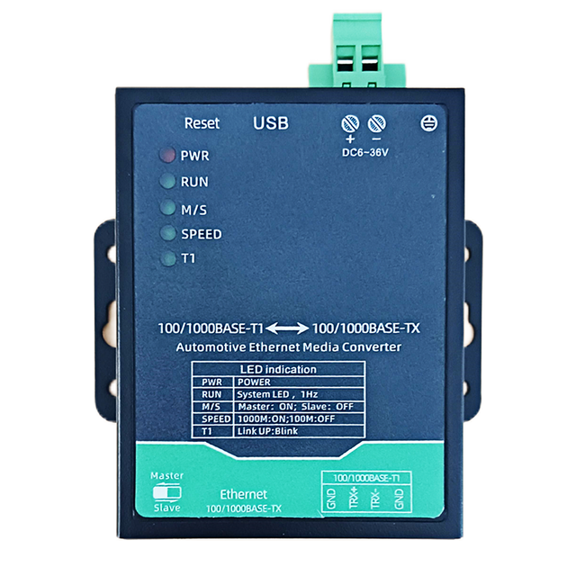 Xallcom XQ1025-Z SPE 2 100/1000BASE-T1 to 5 100/1000BASE-TX Automotive Ethernet Switch for Autonomous Robots