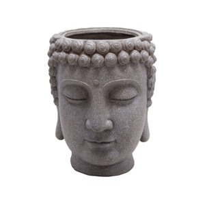 Maceta con Cabeza de Buda, Maceta Decorativa de Resina para Interiores y Exteriores - Product Image 1