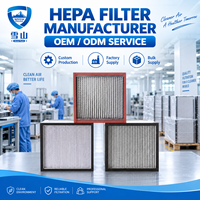Filter HEPA Lipat Dalam H13 H14 Pemisah Efisiensi Tinggi untuk HVAC Ruang Bersih