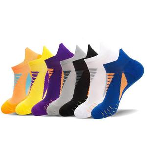 Men's And Women's Ankle Sports <b>Socks</b> Sweat Wicking Running Basketball <b>Socks</b> Color Blocking <b>Polyester</b> Fiber Sz202206 - Product Image 1