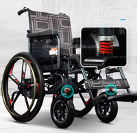 Fauteuils roulants électriques pliables légers tout-terrain portables et abordables pour adultes, pour les voyages en extérieur 2026