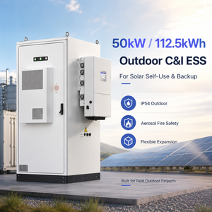 Système de stockage d'énergie solaire tout-en-un haute tension 62KWH 105KWH avec batterie et onduleur 30KW 50KW pour usage domestique - Product Image 1