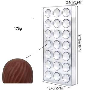 Moules à chocolat de haute qualité, moules en plastique dur <span class=keywords><strong>transparent</strong></span>, moules à chocolat et bonbons, décoration de gâteaux DIY, outils et fournitures de pâtisserie - Product Image 3