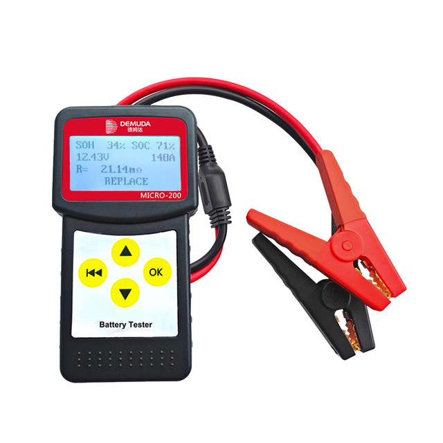 Intelligent 12V 200AH 100-2000CCA Automotive Battery Cranking System Cell Charge/Discharge Capacity Tester Analyzer Bluetooth