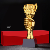 Vente en gros Star Premier Soccer Football Métal Champions Award Golf Musique Coupe Résine League Trophy Cup