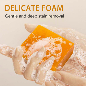 Jabón de cúrcuma YURHERSU, Ácido Kójico, blanqueamiento de piel Natural, cúrcuma, jabón de cúrcuma hecho a mano - Product Image 2