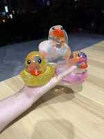 Jouet Squishy Canard Luminescent TPR Rempli de Vaseline Doux et Mignon, Jouet Sensoriel Anti-Stress à Presser, Cadeau pour Enfant, Vente en Gros