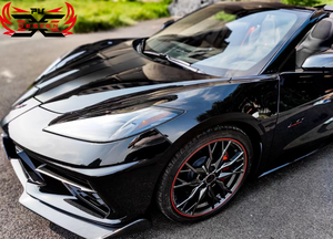 Kit corpo Spoiler anteriore in fibra di carbonio per Chevrolet Corvette C8 Z51 2020-2021 protezione paraurti per auto - Product Image 2