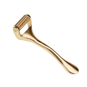 Oem Multifunctionele Messing Metalen Gouden Naald Acupunctuur Punt Gezichtsmassage Roller Anti-Veroudering Oogmassageapparaat Bleken Functie - Product Image 2