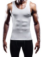 Débardeur de sport à compression sous la couche de base pour hommes Gilet de fitness d'entraînement serré Gilet de basket-ball élastique à séchage rapide