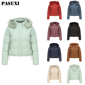 PASUXI Nueva Colección 2026 Abrigo con Capucha para <span class=keywords><strong>Mujer</strong></span>, <span class=keywords><strong>Chaqueta</strong></span> Acolchada <span class=keywords><strong>Gruesa</strong></span> de Invierno con Cierre y Bolsillos, Chaquetas de Alta Calidad para <span class=keywords><strong>Mujer</strong></span> - Product Image 2