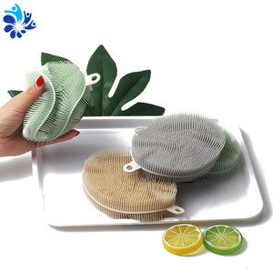 Silicone Bath Brush Oval 15x10x3cm For Scalp Cleaning And Shampooing Tool - Product Image 1