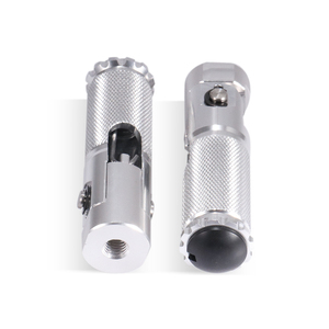 CNC Phổ Nhôm Xe Máy Gấp Phía Sau Chân Chỗ Để Chân Chốt Cho Quán Cà Phê Racer Chopper Bobber - Product Image 3