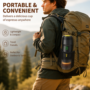 Cafetera de Viaje Espresso de 20 Bares, Portátil, Autocalentable, para Café Frío, Compatible con Cápsulas Nespresso, Café Molido y Uso en Exteriores - Product Image 4