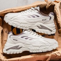 Chaussures décontractées pour hommes, style marche lente, en maille respirante, semelle épaisse, confortables, pour le quotidien, les loisirs et le sport, multicolores