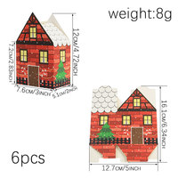Weihnachtliche Süßigkeitenboxen - Baum-, Glockenturm- und Hausdesign Geschenk- und Verpackungsboxen