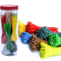 Alta calidad 200mm autoblocante plástico Zip Tie Wire Tie Wrap Nylon resistente al calor bridas para Bundle Cables Wire