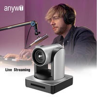 Anywii 1080p PTZ caméra de vidéoconférence caméra de diffusion en direct zoom 20x poe équipement de caméras de diffusion en direct