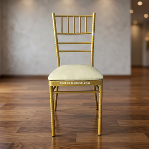 เก้าอี้สแตนเลสสีขาวสไตล์เวียดนามเก้าอี้ตกแต่งงานปาร์ตี้ขายส่ง - Product Image 3