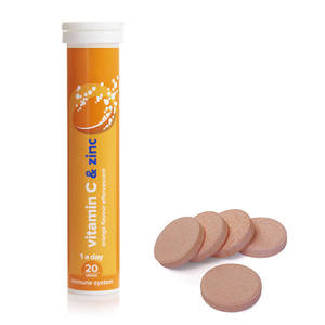 <span class=keywords><strong>Compresse</strong></span> <span class=keywords><strong>Effervescenti</strong></span> OEM di Vitamina C e Zinco al Gusto Arancia per il Sistema Immunitario, Difesa Antiossidante e Formazione del Collagene, Uso Quotidiano - Product Image 2