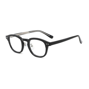 Toptan kore Retro yüksek kalite katı desen bilgisayar tarzı asetat Unisex optik okuma gözlüğü çerçeveleri - Product Image 3