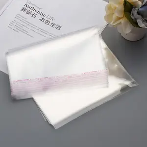 Self Adhesive Resealable Cellophane Poly Bags Transparent Opp Bag Clear Plastic Clothes Packaging Bags