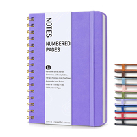 Lot de carnets de notes A5 en cuir PU souple imprimé, style bohème soleil et lune, pour affaires, bureau et école, avec couverture en papier