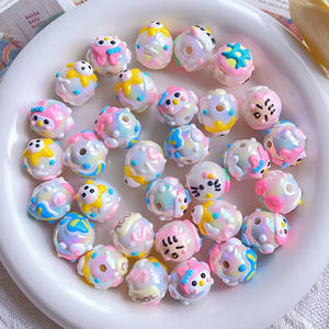 Heavy-Duty Cute Piggy Cartoon Mobile Phone Hanging Chain New Hand-Painted DIY <b>Acrylic</b> <b>Plastic</b> <b>Lucite</b> <b>Beads</b> - Product Image 4