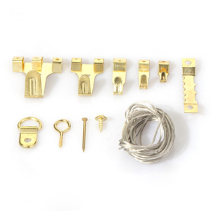 Kit de quincaillerie pour cintres assortis en alliage de fer, crochets <span class=keywords><strong>à</strong></span> clous, pinces photo, en acier <span class=keywords><strong>à</strong></span> haute teneur en carbone, zingué, pour l'industrie lourde - Product Image 3