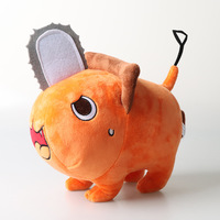 Peluche Pochita Chainsaw Devil Dog Anime, jouet en peluche japonais doux en tissu polyester PP, brodé, anti-stress