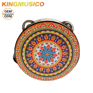 Set de Percusión Orff, Pandereta y Tambor de Mano de 6-8 Pulgadas, Tambor de Baile con Marco para Educación Musical y Actuaciones |   Venta al por Mayor de Fábrica OEM - Product Image 3